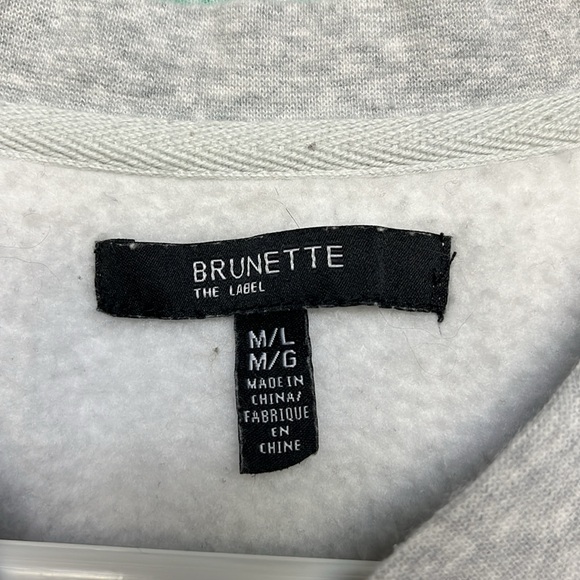 Brunette The Label - Self Love Club Crew Neck Sweatshirt - Size M/L - Picture 2 of 3